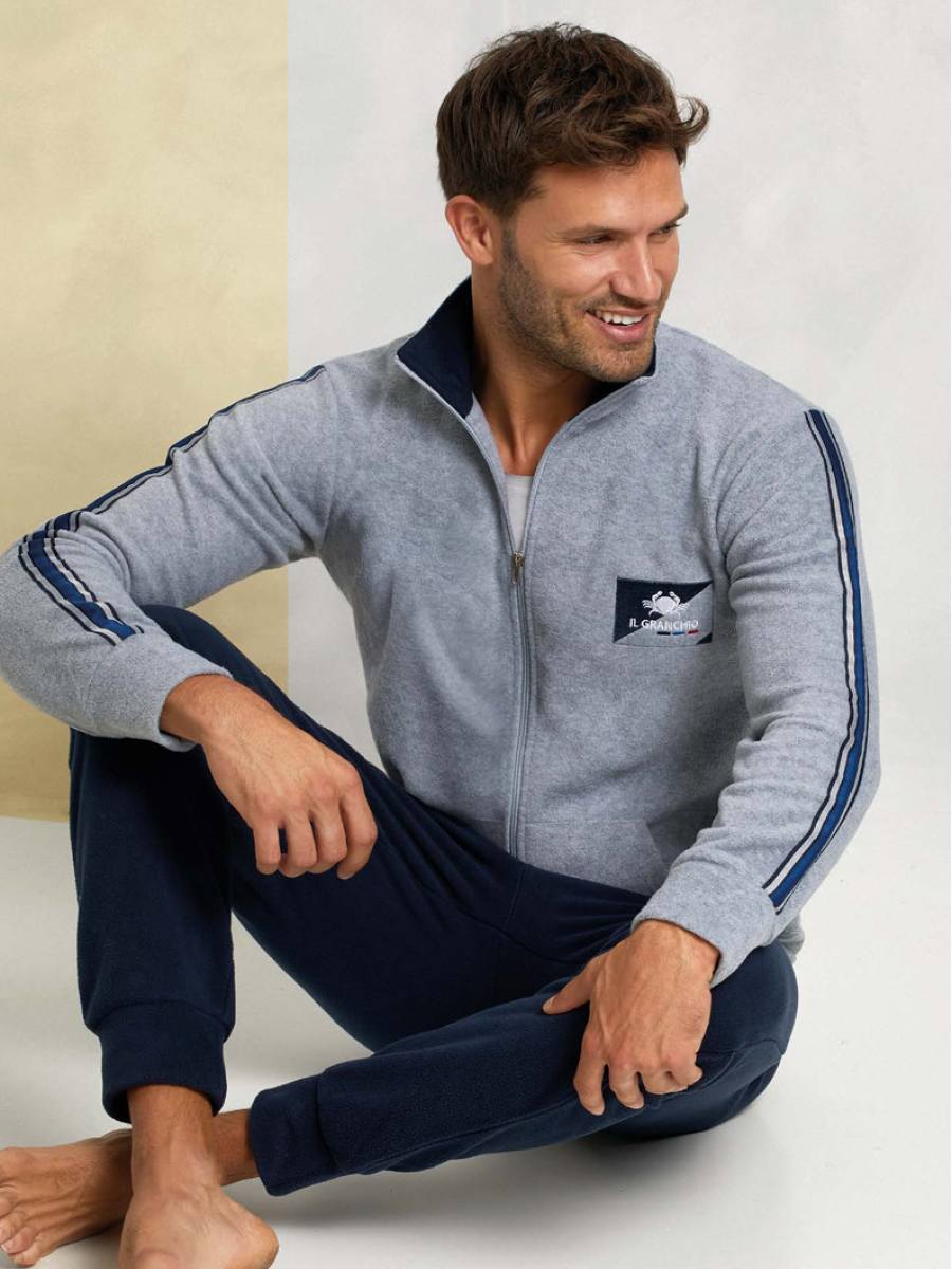 Tuta da uomo full zip in pile GA2022 IL GRANCHIO